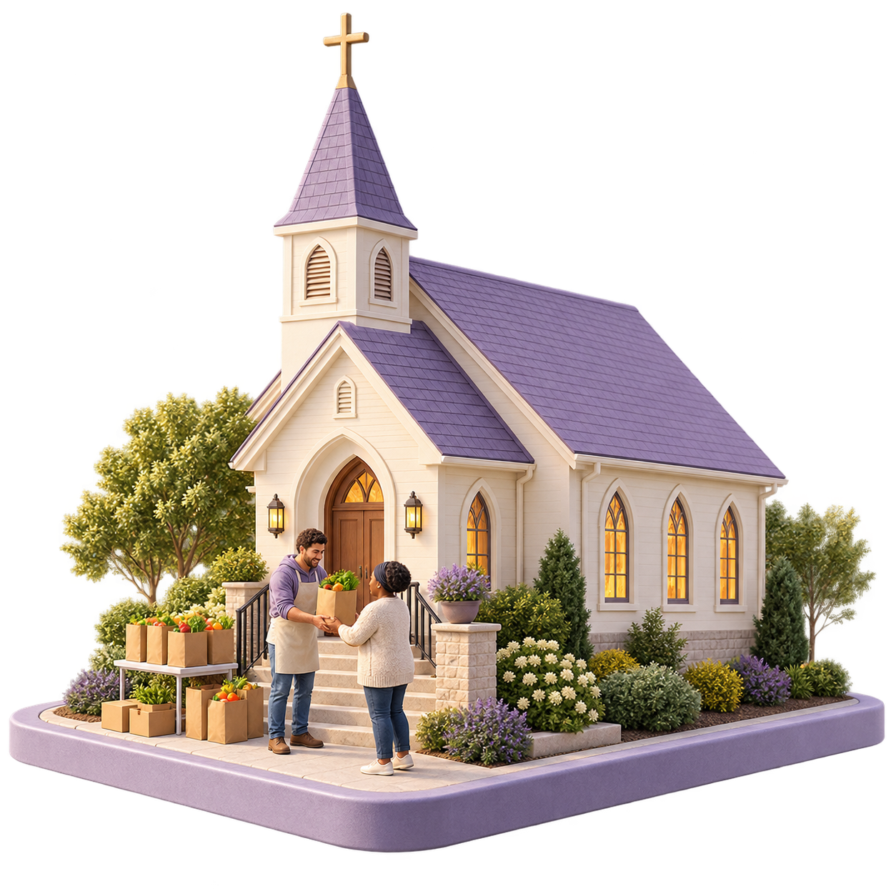 Illustration: a church community program
